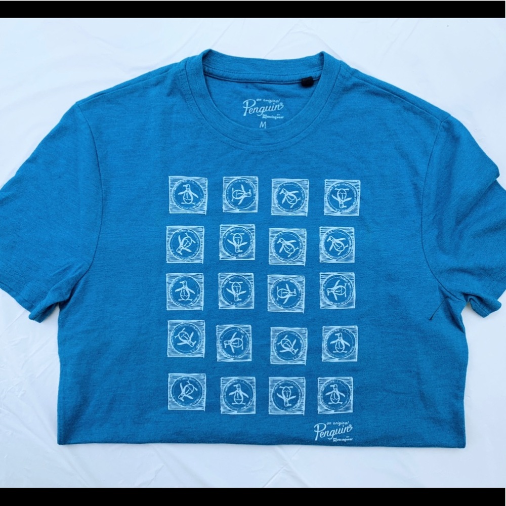 Aqua Blue Penguin T-Shirt